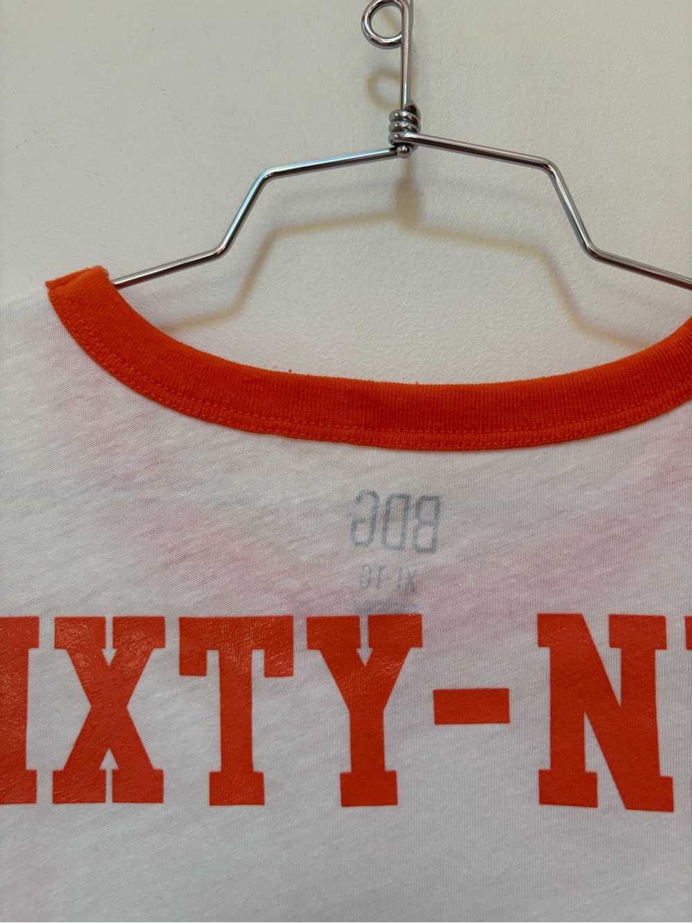 NWOT Urban Outfitters BDG Varsity Graphic Slim Fit Retro Ringer Tee Size XL - Picture 9 of 11